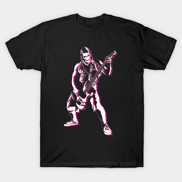 Heavy Metal Bass Player T-Shirt by TMBTM